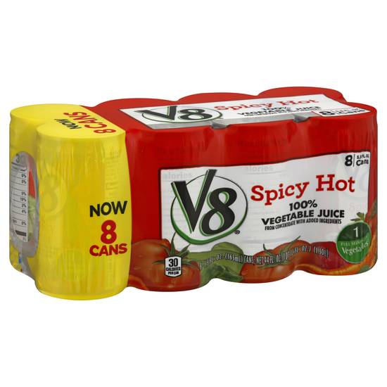V8 Spicy Hot Vegetable Juice (8 x 5.5 fl oz)