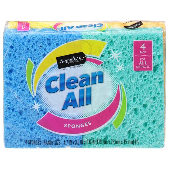 Signature Select Sponges For All Surfaces (4 ct)