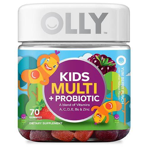 OLLY Kids Multi + Probiotic Gummies Yummy Berry Punch - 70.0 ea