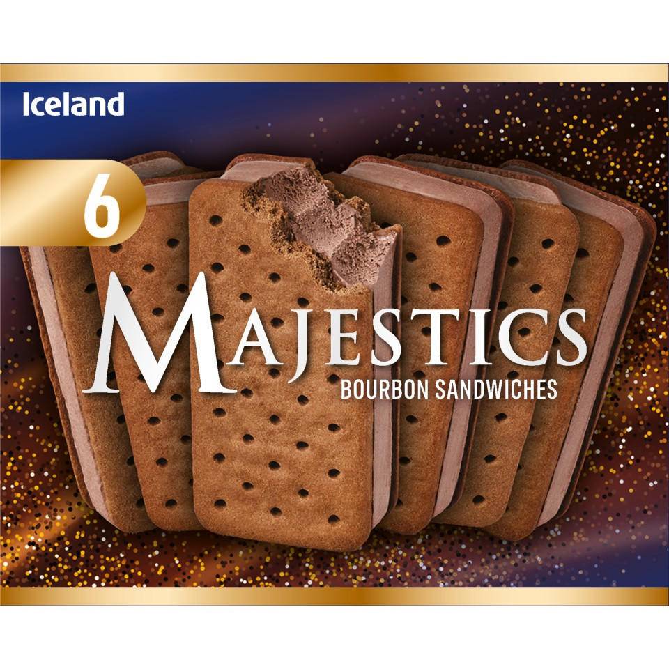 Iceland 6 Pack Majestic Bourbon Sandwiches