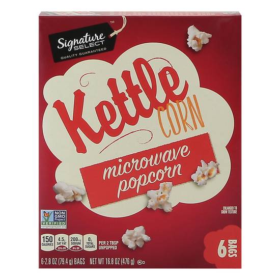 Signature Select Kettle Corn Microwave Popcorn (6 ct)