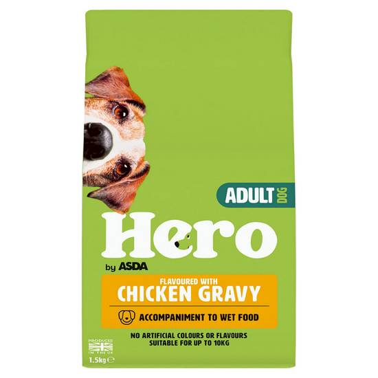 Asda Hero Mixer Small Adult Dogs with Chicken Gravy 1.5kg