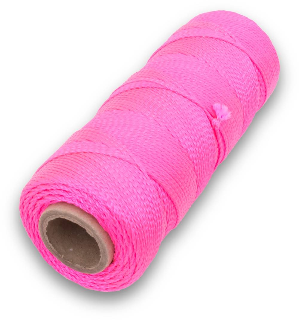 Marshalltown 500-ft Braided Fluorescent Pink Nylon Mason Line String | ML340