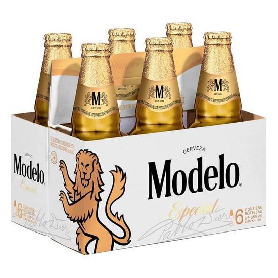 Modelo cerveza clara especial (6 pack, 355 ml)