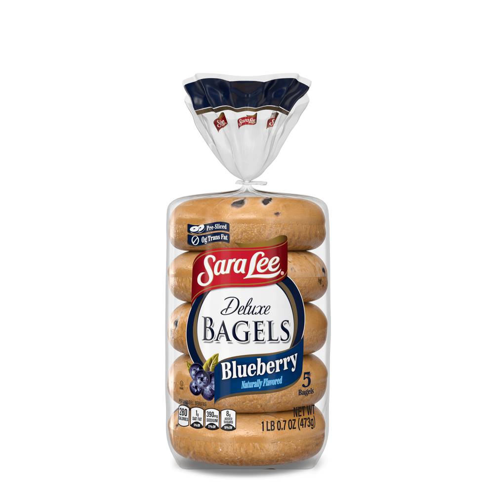 Sara Lee Deluxe Blueberry Bagels (5 ct)