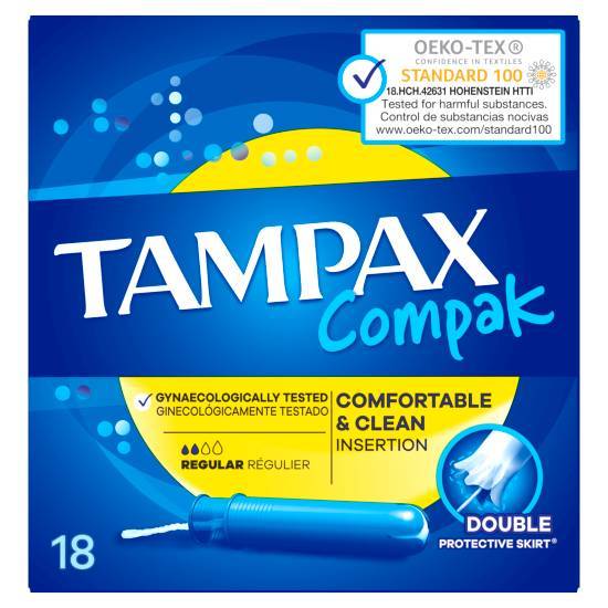 Tampax Compak Regular Tampons With Applicator