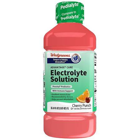 Walgreens Advantage Care Electrolyte Solution With Prevital Prebiotics Cherry Punch