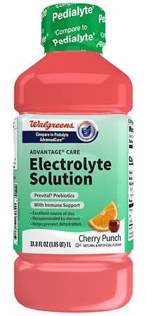 Walgreens Advantage Care Electrolyte Solution With Prevital Prebiotics Cherry Punch (1 L)