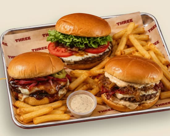 Three Burgers