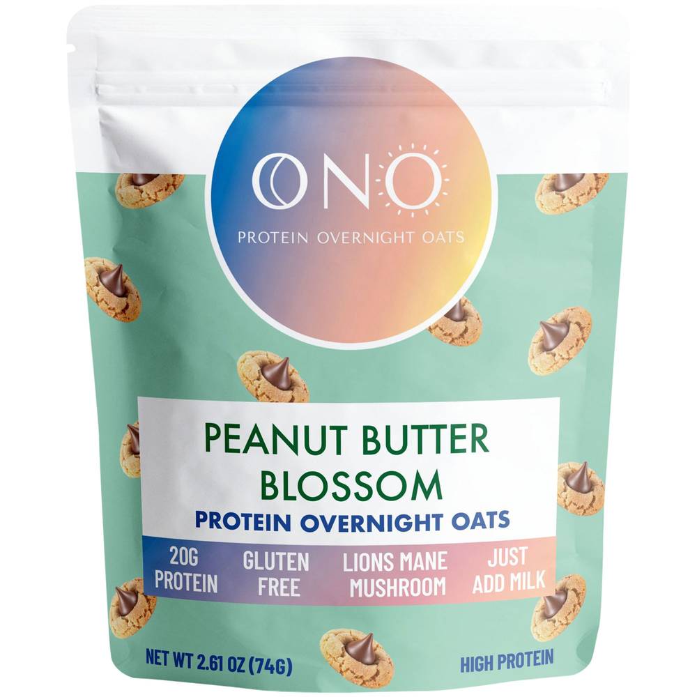 Ono Protein Overnight Oats - Peanut Butter Blossom(2.61 Ounces Bag(S))
