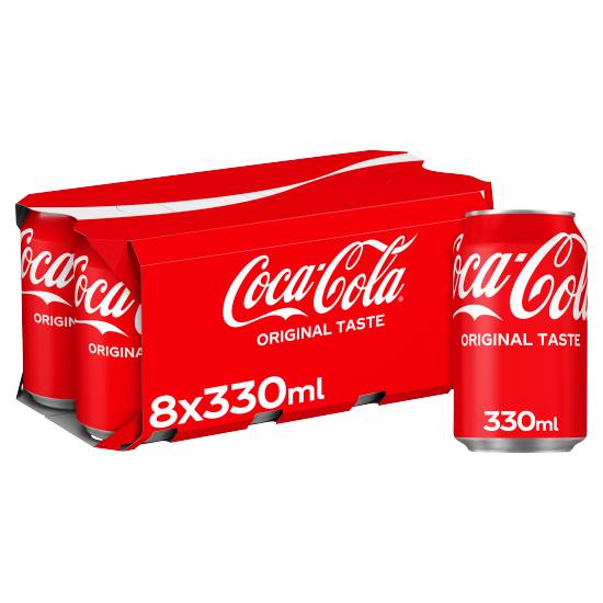 Coca-Cola Original Taste (8 pack, 330 ml)