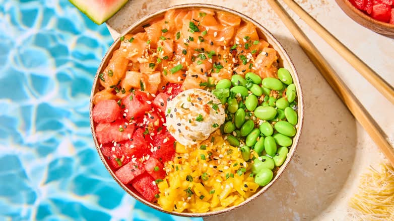 Red & Mango Poké Saumon 🍉