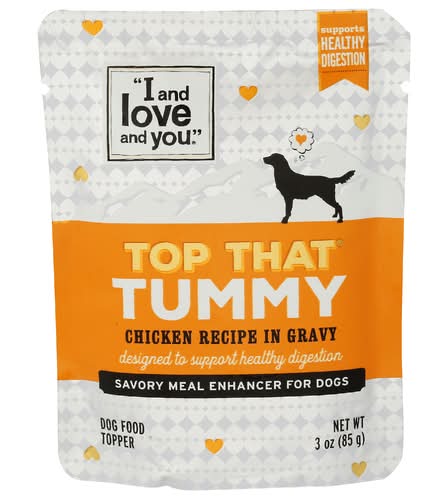 I And Love And You Chicken In Gravy Top That Tummy Dog Food Topper