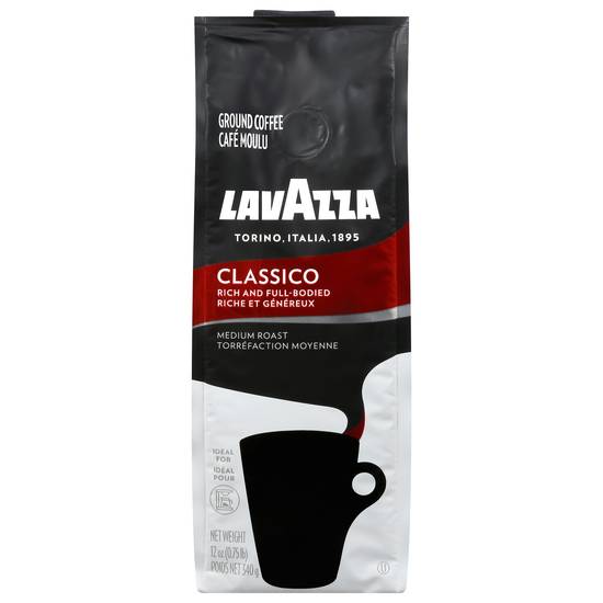 Lavazza Classico Medium Roast Ground Coffee (12 oz)