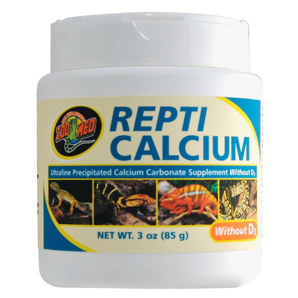 Zoo Med Repti Calcium w/out D3 - Reptile Supplements (Size: 3 Oz)