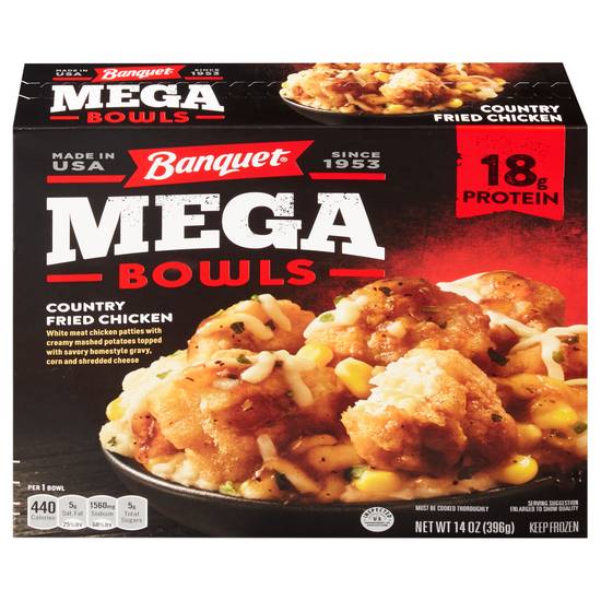 Banquet Mega Bowls Country Fried Chicken