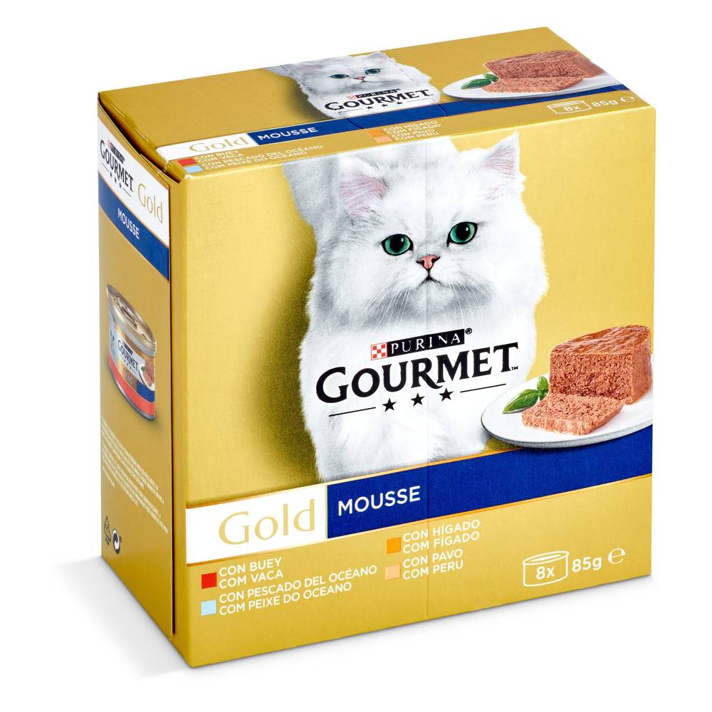 Mousse Para Gatos Mix Gourmet Lata 8 X 85 G