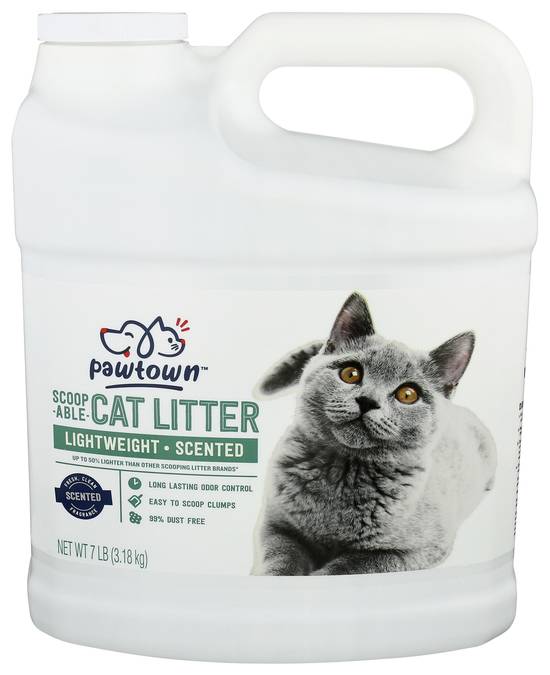 Pawtown Lightweight Scented Cat Litter - 7 lb