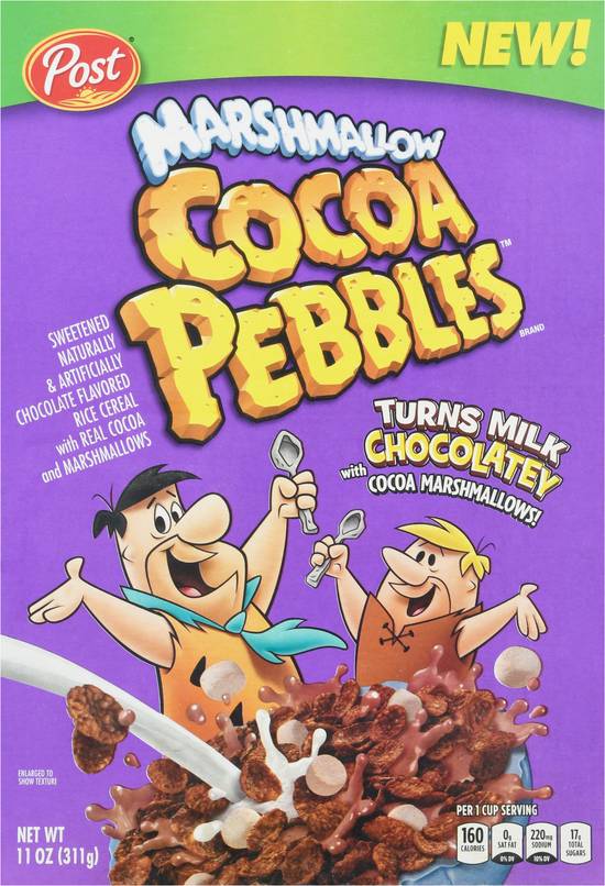 Post Cocoa Pebbles Marshmallow Cereals (11 oz)