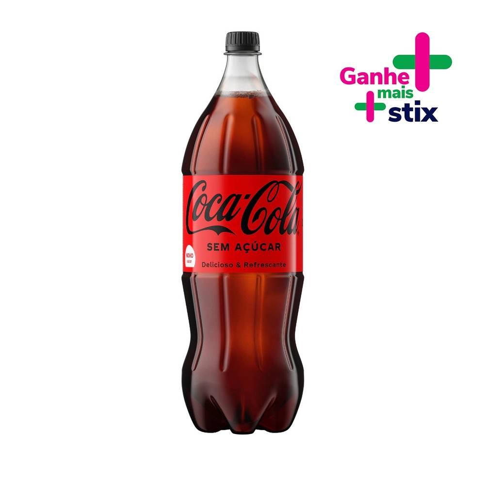 Coca-cola refrigerante sabor original sem açúcar (2 l)