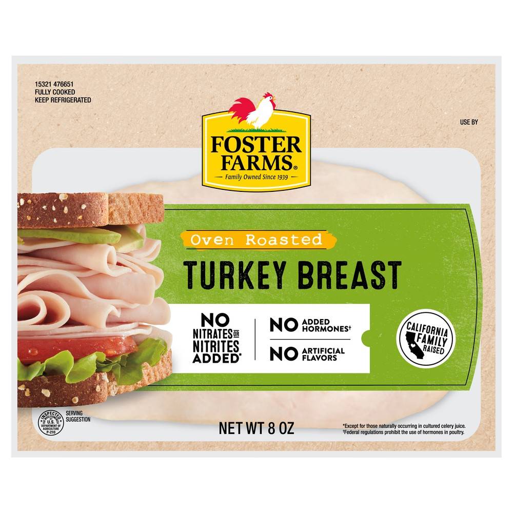 Foster Farms Oven Roasted Sliced Turkey Breast (8 oz)