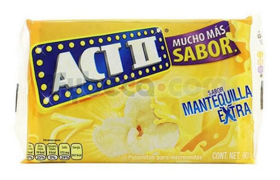 Canguil Act Ii Mantequilla Extra 80 Gr