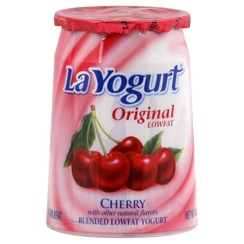 La Yogurt Original Lowfat Blended Yogurt, Cherry (6 oz)