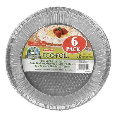 Handi-Foil 9 Inche Large Pie Pans, Eco-Foil (6 un)