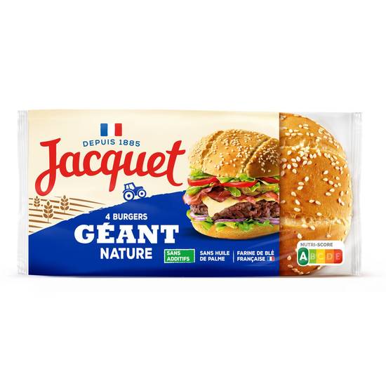 Jacquet - Pain spécial pour hamburger (4 pièces)