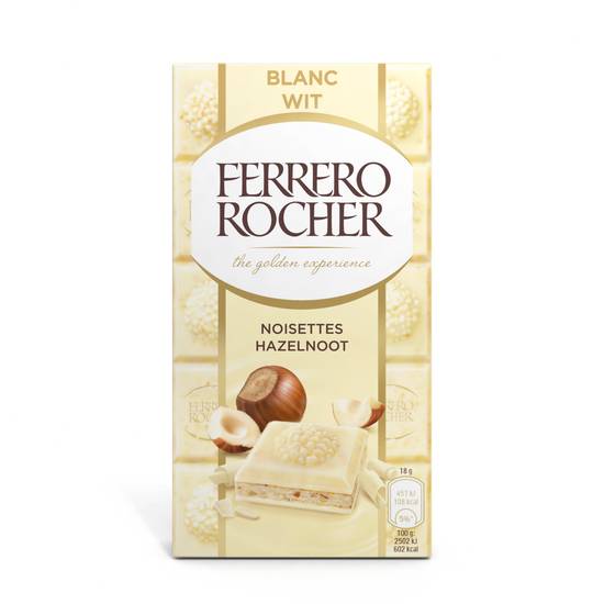 Ferrero Rocher - Tablette blanc chocolat au lait et noisettes