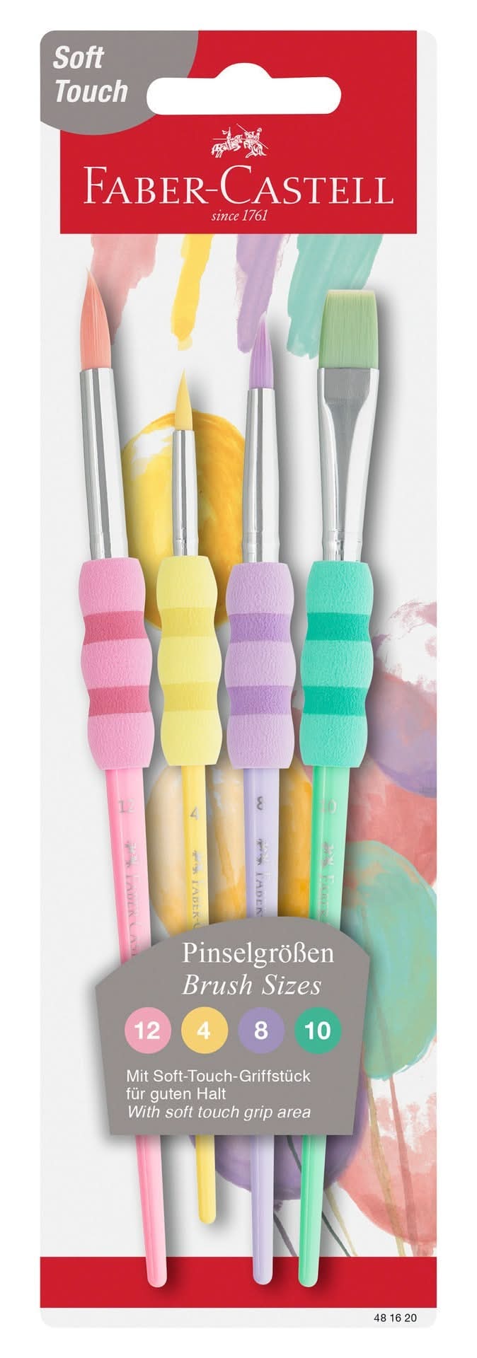 Pincéis Soft Touch Pastel 5 unidades Faber Castell