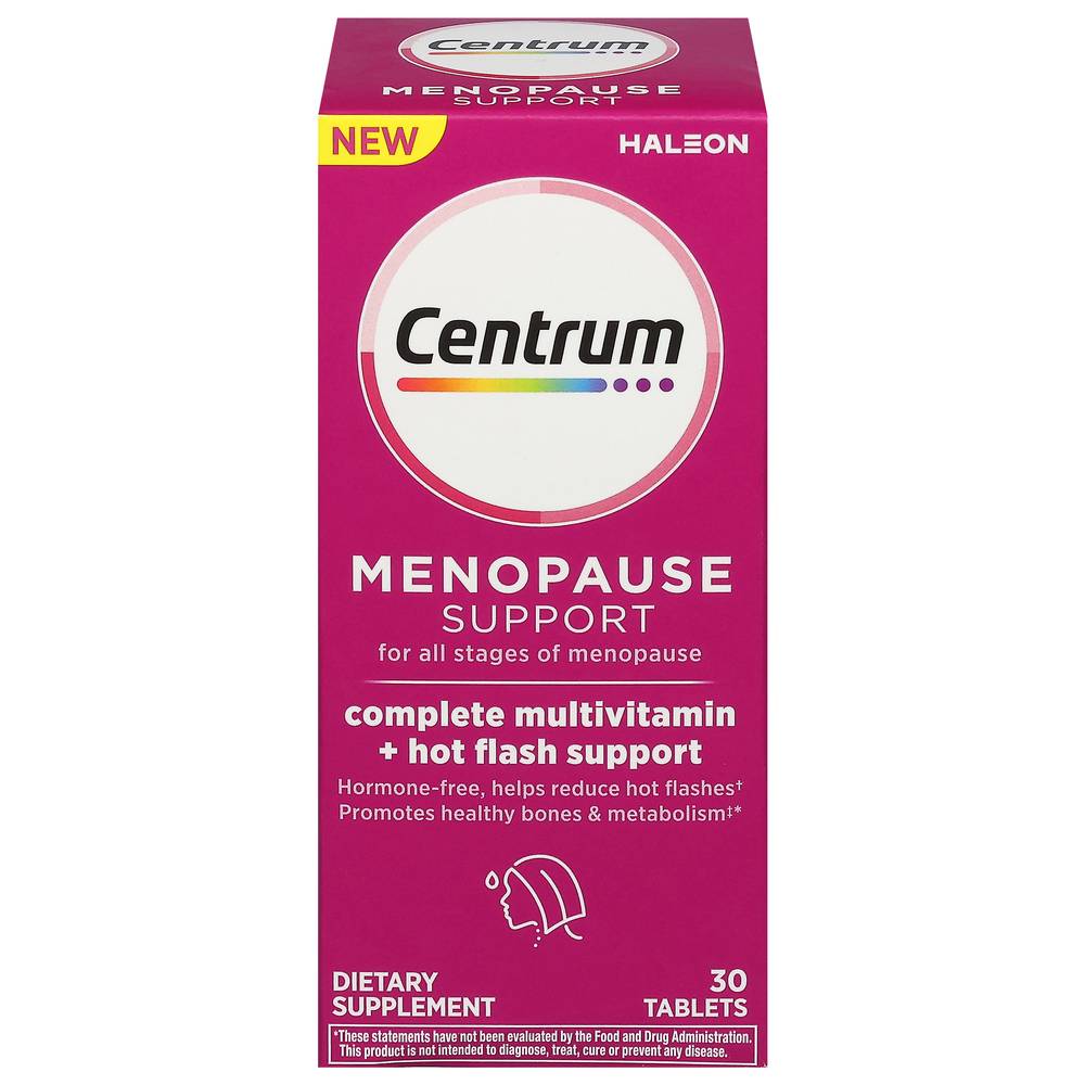 Centrum Menopause & Hot Flash Support Multivitamin Tablets (30 ct)