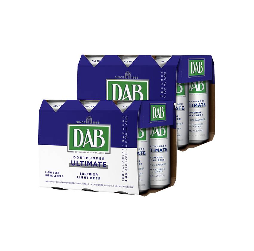 Dab Ultimate Low Carb, Low Cal Light Beer  (12 Cans, 500ml)