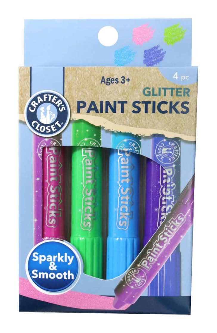 Crafter?S Closet Glitter Paint Sticks 4 Pk