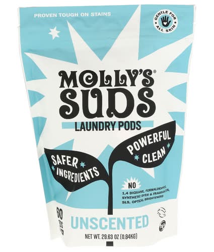 Molly's Suds Unscented Laundry Detergent Pods