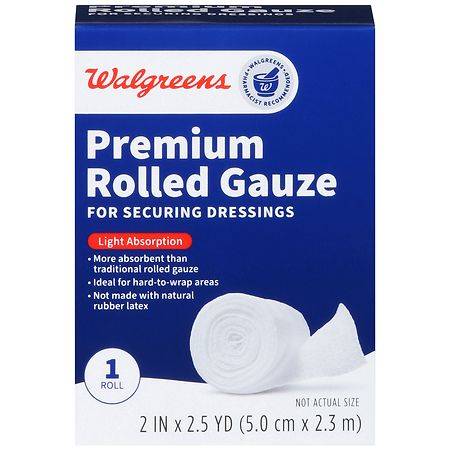 Walgreens Premium Rolled Gauze