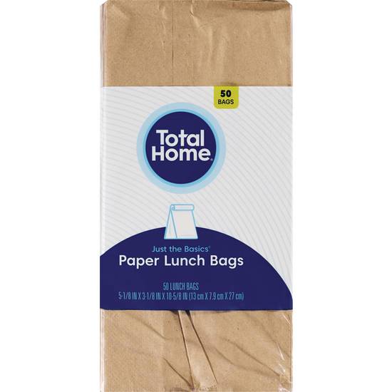 Just The Basics Paper Lunch Bags 5 1/4"x3 1/8"x10 5/8" Brown