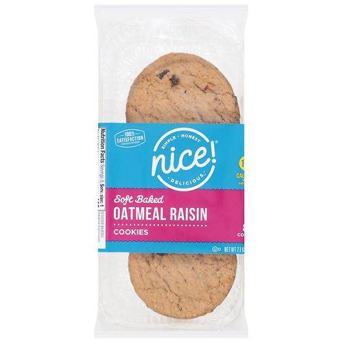 Nice! Oatmeal Raisin Soft Baked Cookies - 8.0 ea