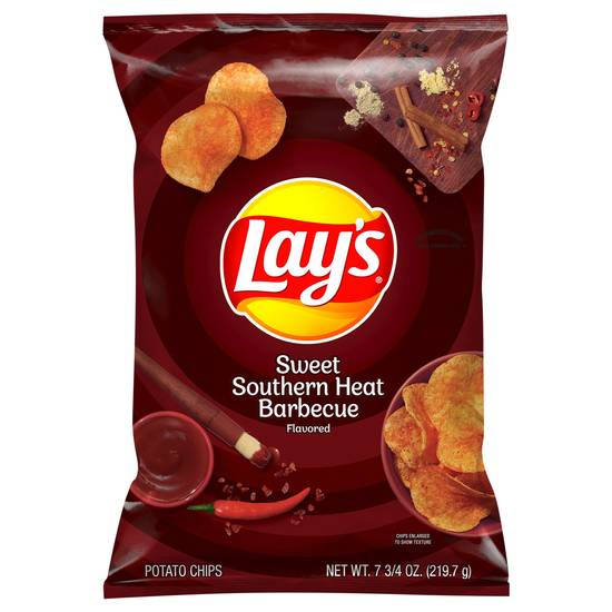 Lay's Sweet Southern Heat Barbecue Flavored Potato Chips