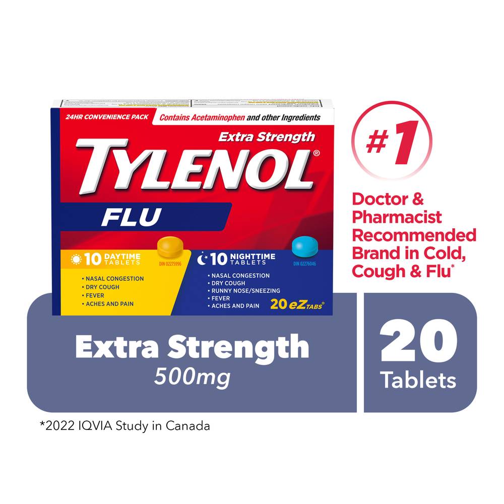 Tylenol Flu Extra Strength Tablets (10 g)