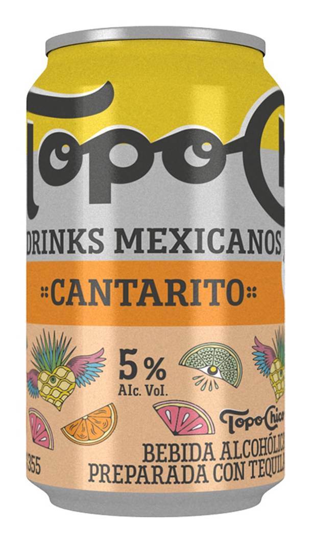 Topo Chico Hard Seltzer · Bebida preparada con tequila cantarito (355 ml)