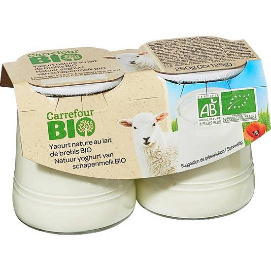 Carrefour Bio - Yaourt de brebis nature (2)