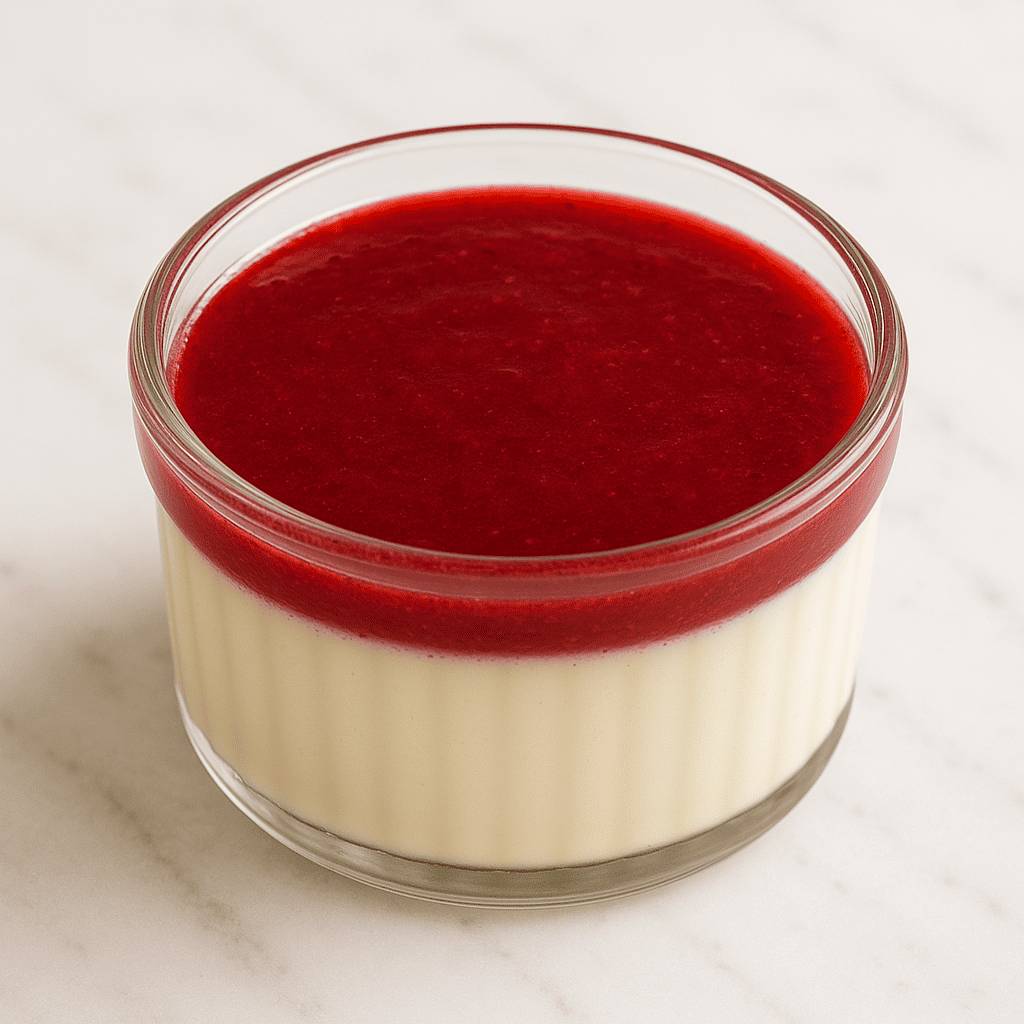 Panna cotta fruits rouges