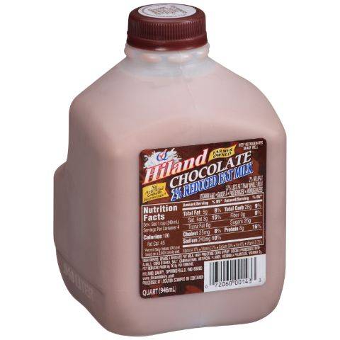 Hiland Chocolate Milk 2% Quart