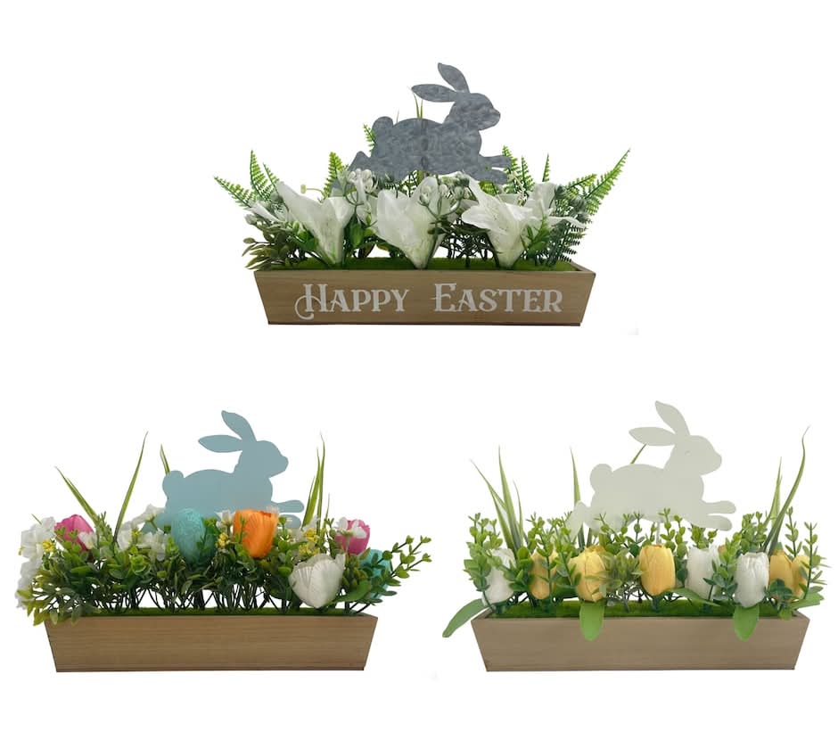 Easter Floral Bunny Centerpiece