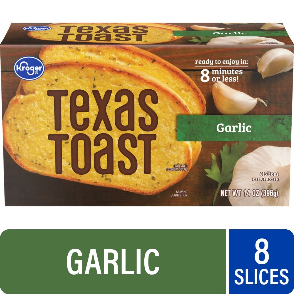 Kroger Texas Toast, Garlic (14 oz, 8 ct)