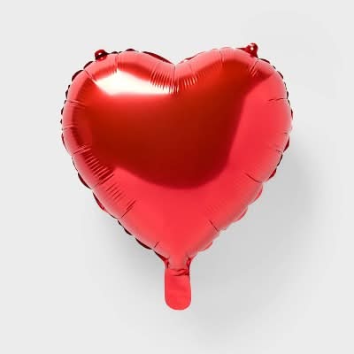 Spritz Heart Foil Balloon, Red