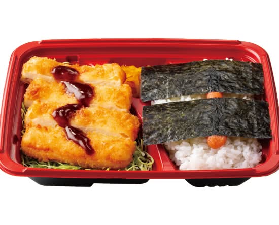 チーズチキンカツのり明太弁当 Cheese chicken cutlet nori cod roe bento