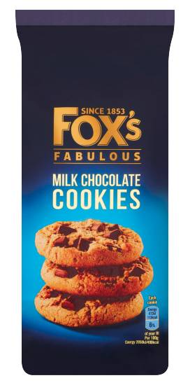 Fox's Fabulous Milk Chocolate Cookies (180g)