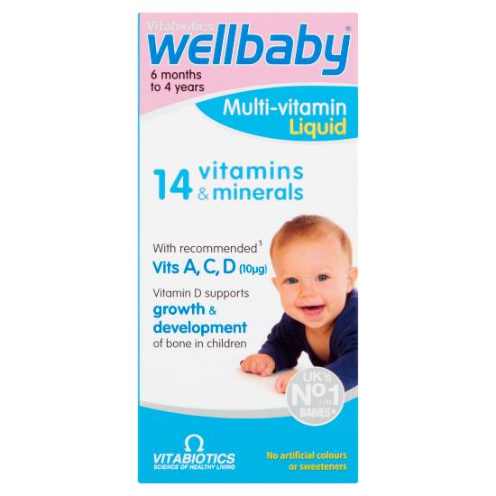 Vitabiotics Wellbaby Multi-Vitamin Liquid 6 Months To 4 Years